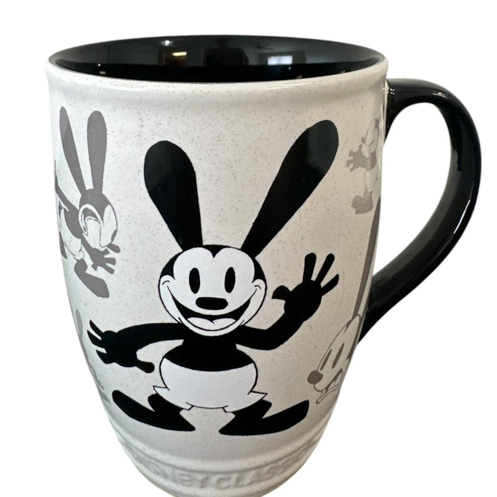 Disney Store Oswald the Lucky Rabbit Classic Ceramic Coffee Mug Black White